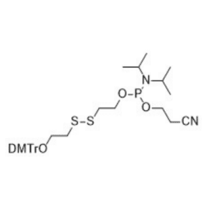 2-((2-(bis(4-methoxyphenyl)(phenyl)methoxy)ethyl)disulfanyl)ethyl (2-cyanoethyl) diisopropylphosphoramidite
