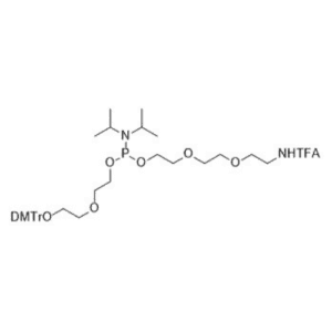 2-(2-(bis(4-methoxyphenyl)(phenyl)methoxy)ethoxy)ethyl (2-(2-(2-(2,2,2-trifluoroacetamido)ethoxy)ethoxy)ethyl) diisopropylphosphoramidite