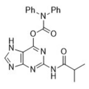 2-Isobutyramido-7H-purin-6-yl diphenylcarbamate