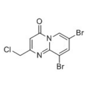 7,9-dibromo-2-(chloromethyl)-4H-pyrido[1,2-a]pyrimidin-4-one