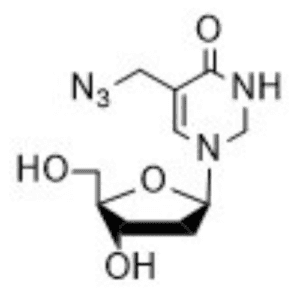 5-(azidomethyl)-1-((2R,4R,5R)-4-hydroxy-5-(hydroxymethyl)-tetrahydrofuran-2-yl)-2,3-dihydropyrimidin-4(1H)-one