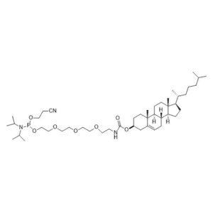 10-O-[1-propyl-3-N-carbamoylcholesteryl]-triethyleneglycol-1- [(2-cyanoethyl)-(N,N-diisopropyl)]-phosphoramidite